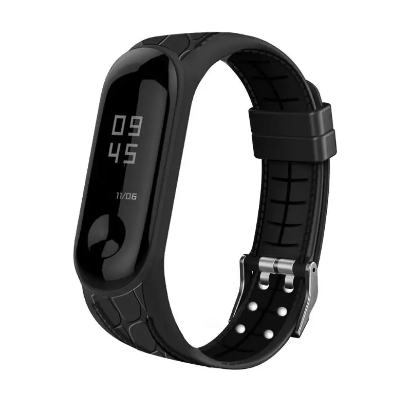 Сменный бамбуковый силиконовый браслет для xiaomi Mi Band 3 4|Ремешки часов| |