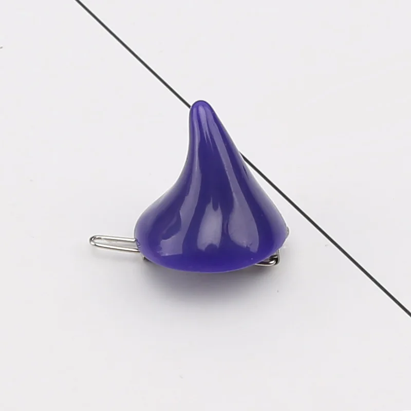 Заколка-Пряжка женская для костюма цветная заколка с дьявольскими рожками и