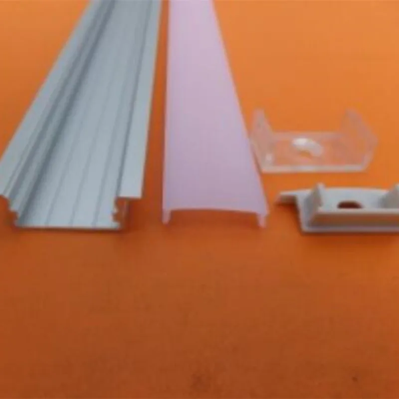 Free shipping 2m/pcs 50m/lot aluminum profile with cover and end caps for led strips | Освещение