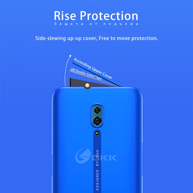 GKK 2 в 1 чехол для OPPO Reno Z 10X Zoom Case двойная защита противоударный Ультратонкий матовый чехол для OPPO Reno Z 10X Zoom Case