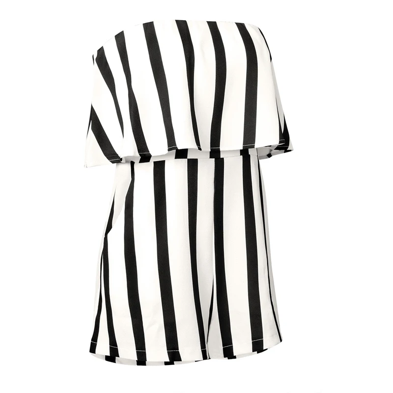 Женский сексуальный топ без пятки полосатый комбинезон с принтом повседневный