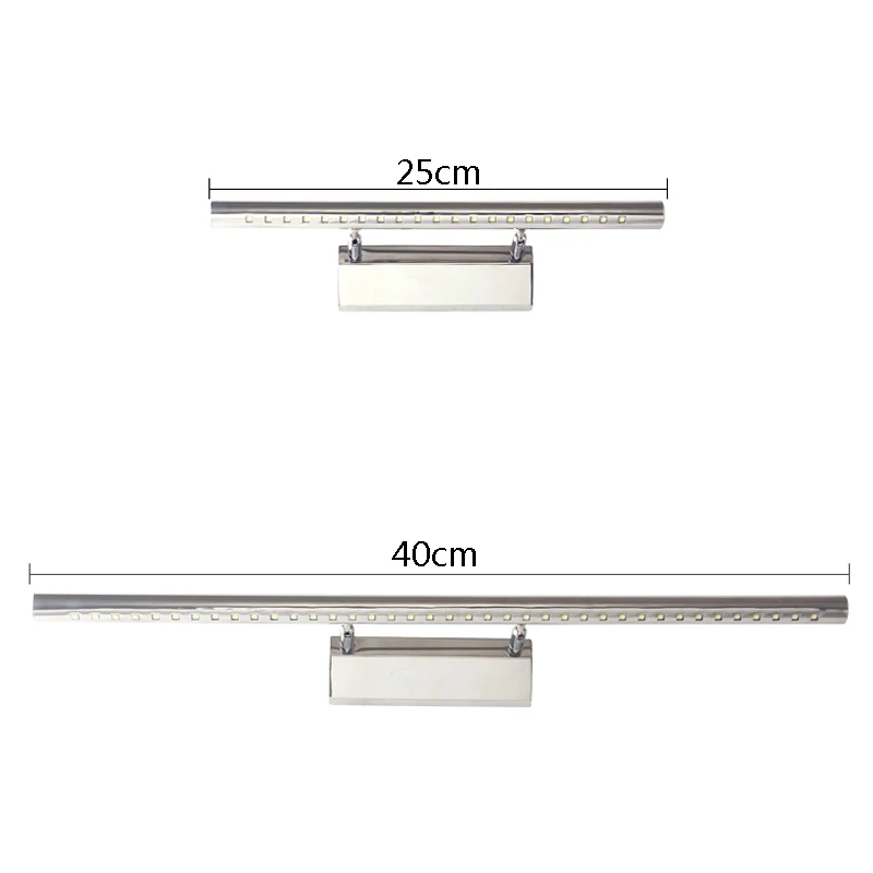 

LED Wall Lamp Waterproof Tube wandlamp For Bedroom bathroom light fixtures makeup Mirror Light adjust Applique Murale Luminaire