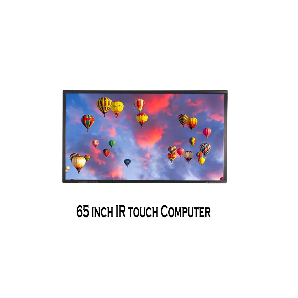 Obeytec 65 дюймов ПК с сенсорным ЖК-экраном инфракрасный сенсорный экран технологии