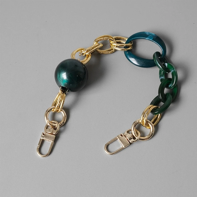 

Bag Woman Acrylic Short Strap Replacement for Handle Beach Bag Bucket Handbag 066F