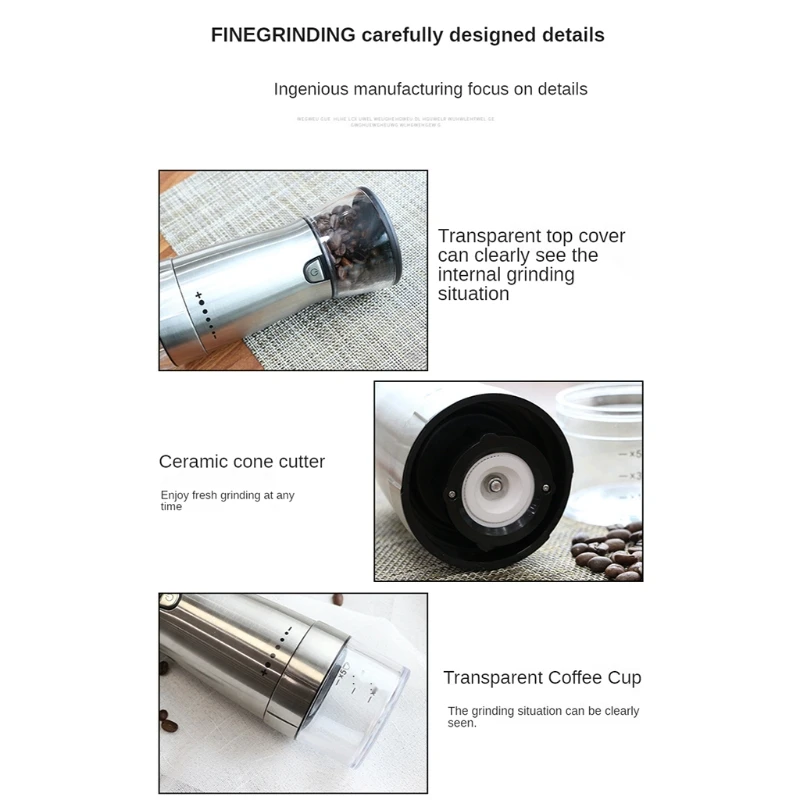 Кухонные аксессуары электрические кофемолки с конической керамической