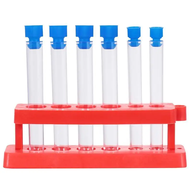 

3 Sets Experimental Test Tubes Plastic Test Tube Racks Professional Lab Supply