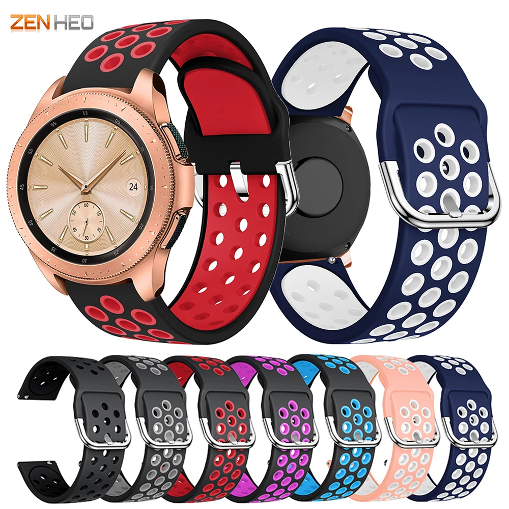 Ремешок силиконовый для Samsung Galaxy Watch 42 мм сменный Браслет Active 2 40 44 20