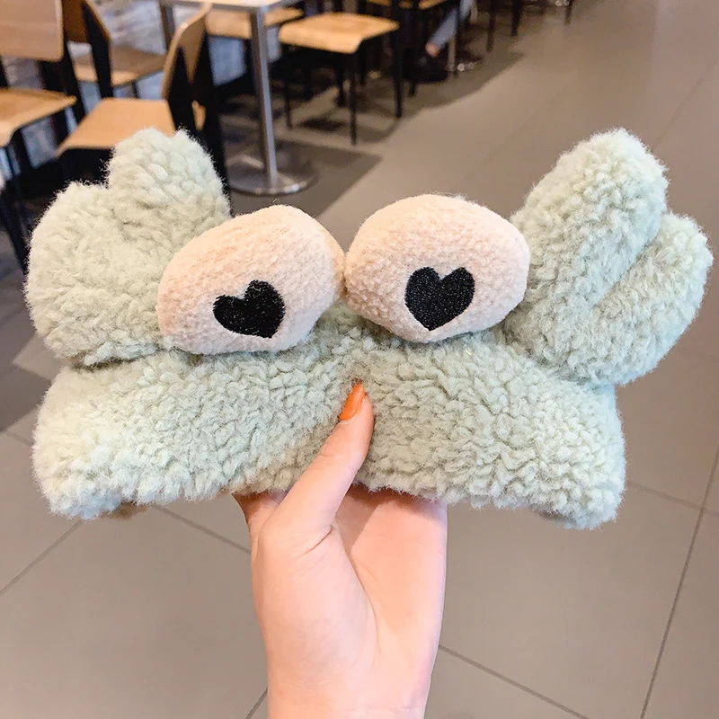 

Soft Plush Hair Band Cute Cartoon Animal Headband Hair Turban Fashion Elastic Hairbands Wash Face Head Hoop Women Hair Accessory
