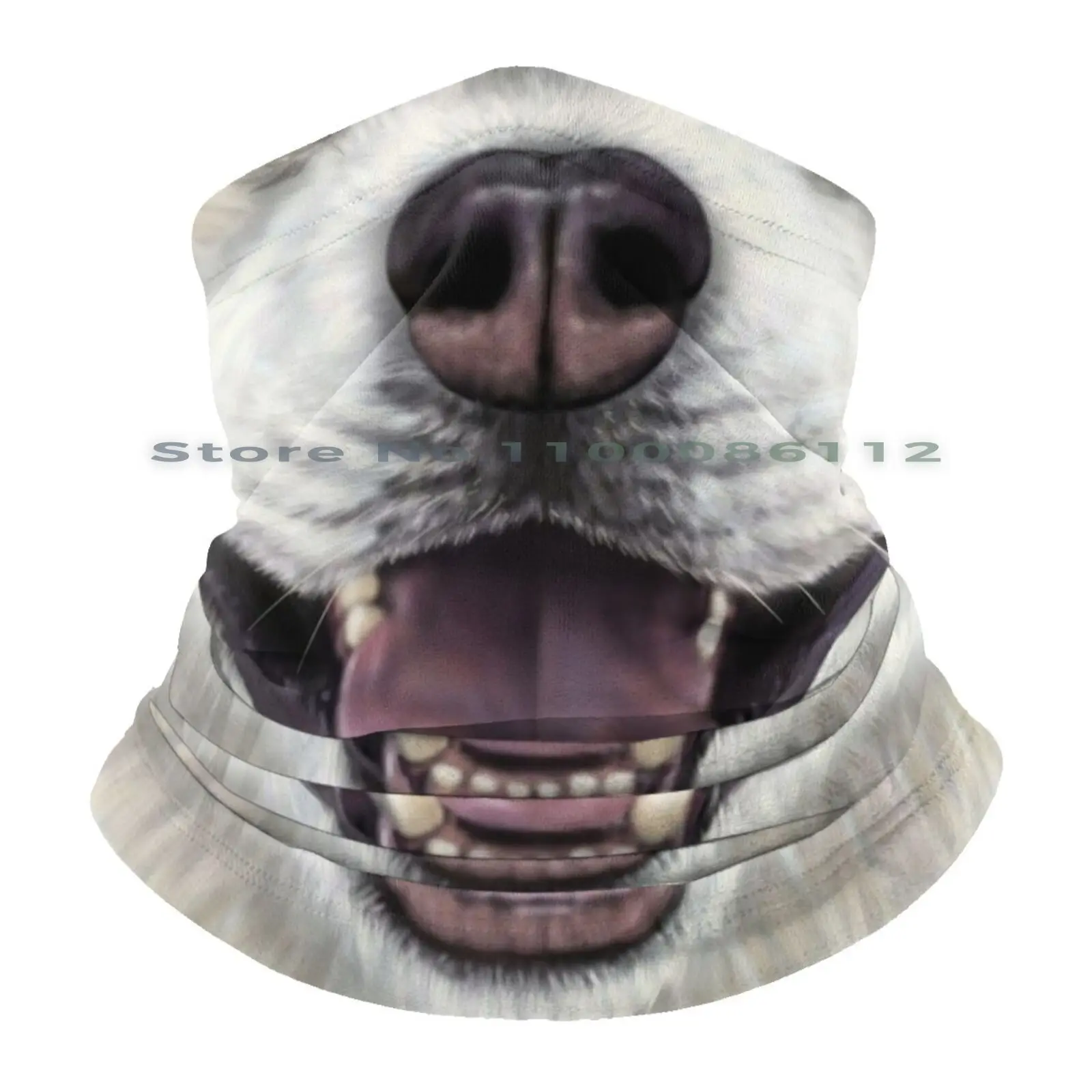 Облегающие шапки с изображением Сибирского Хаски для крупного плана вязаная