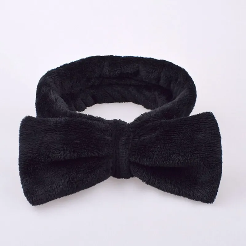

New Coral Fleece Wash Face Bow Hairbands For Women Girls Headbands Headwear Hair Bands Turban Hair Accessories
