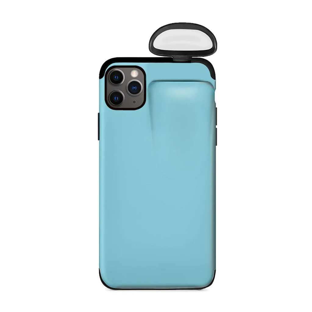 2 в 1 чехол для AirPods для iPhone 11 чехол для iPhone 7 Plus/8 Plus/X/XS Max/11 Pro Max чехол защитный чехол 19 октября