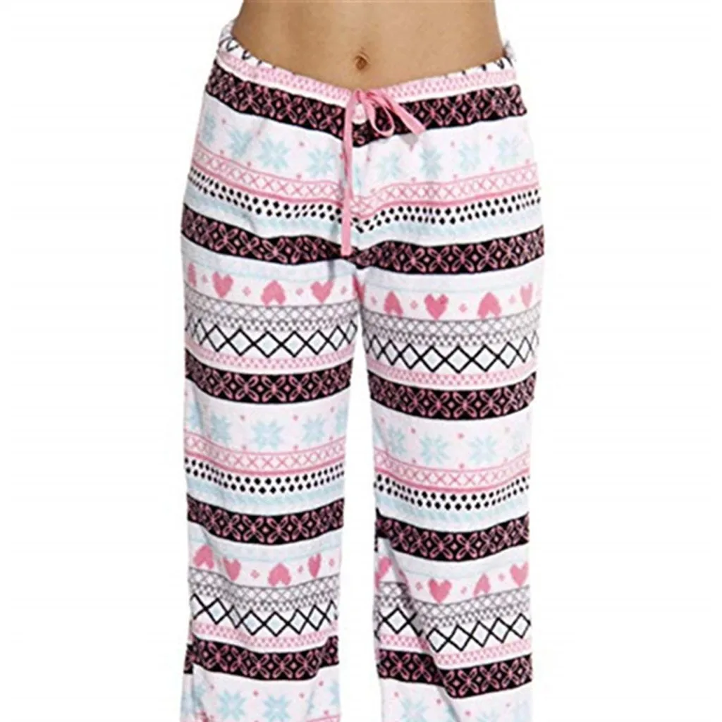 Новинка Женская обувь на шнуровке Длинные брюки женские рождественский