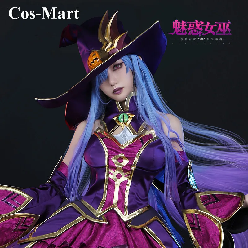 

Косплей-костюм Cos-Mart из игры LOL Syndra, темный странный Хэллоуин