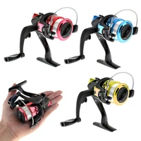 fishing reel high speed gear ratio spinning small fishing reels with 50m fishing line 3 colors optional fishing wheel