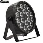 18x18 Вт RGBWA УФ 6 в 1 светодиодный светильник Par 18x12 Вт RGBW 4 в 1 плоский светильник Par, оборудование для освещения Вечерние