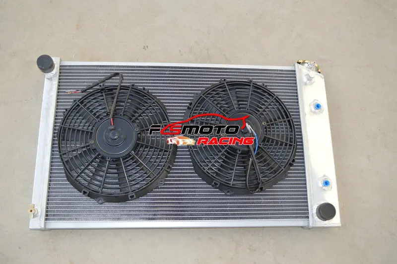 3-рядный полностью алюминиевый радиатор + вентилятор для Chevy Camaro 70-81/ Nova 75-79/ Chevelle