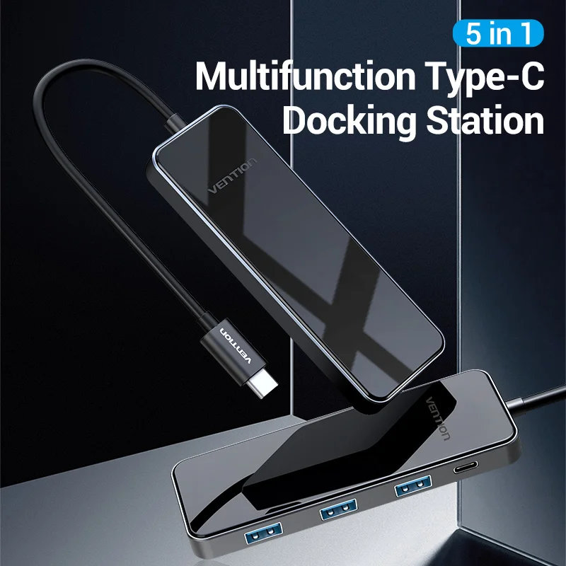 Мультипортовый адаптер Vention USB C типа на HDMI PD 3 0 многопортовая док станция для MacBook