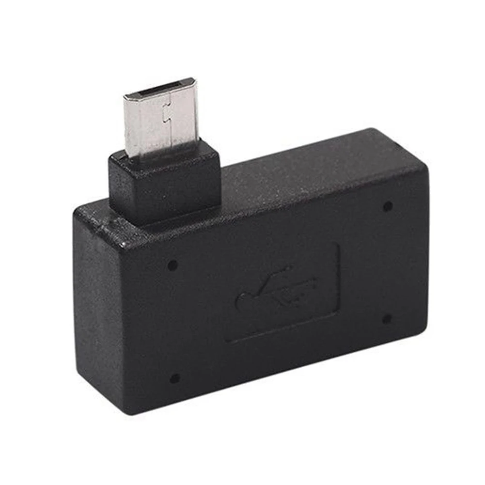 Универсальный 90 градусов USB 2 0 Micro адаптер хоста OTG левый правый угловой конвертер