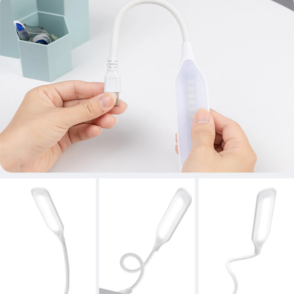 Mini Portable Laptops USB LED Light Touch Sensor Dimmable Table Desk Lamp for Power Bank Camping PC Book Night Lighting | Лампы и