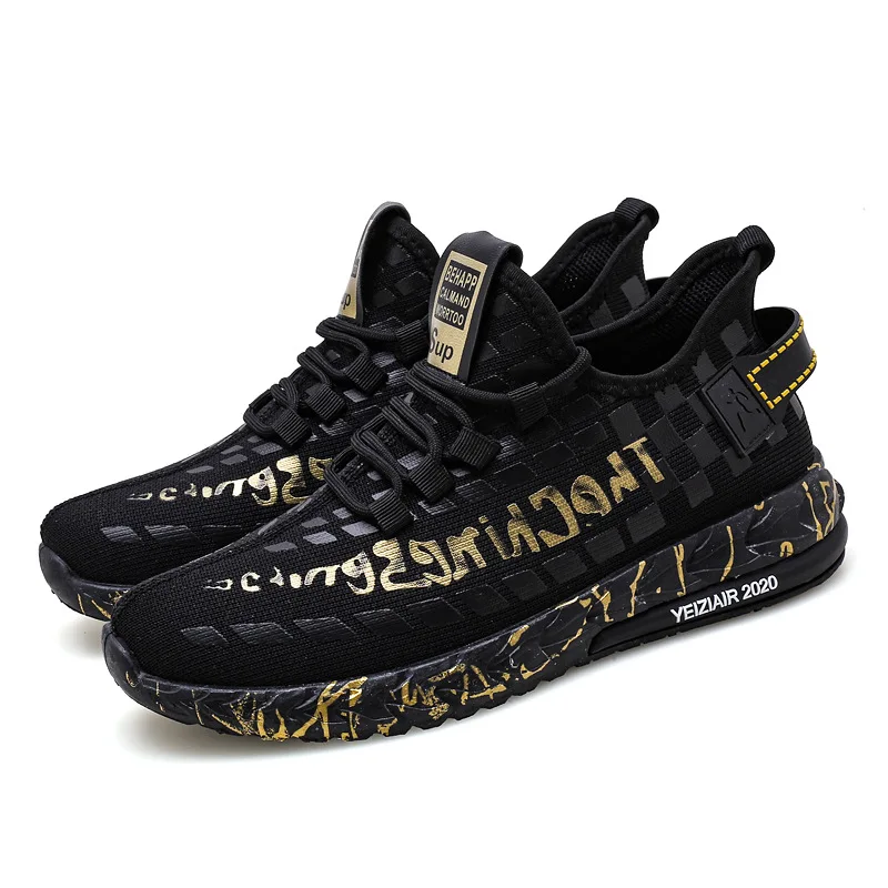 Мужские кроссовки из дышащей сетчатой ткани повседневная обувь для бега