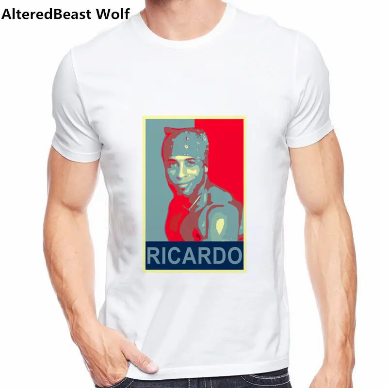 Мужская футболка с карманом Ricardo Milos аниме эстетика Vaporwave принтом рисунком одежда