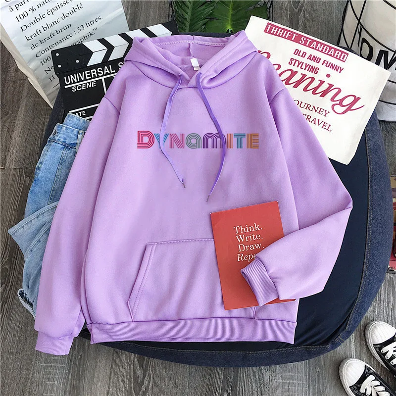 

Women Tracksuit Korea Harajuku Hoodies Dynamite Men Sweatshirts Hooded Autumn and Winterpolyester S-4XL