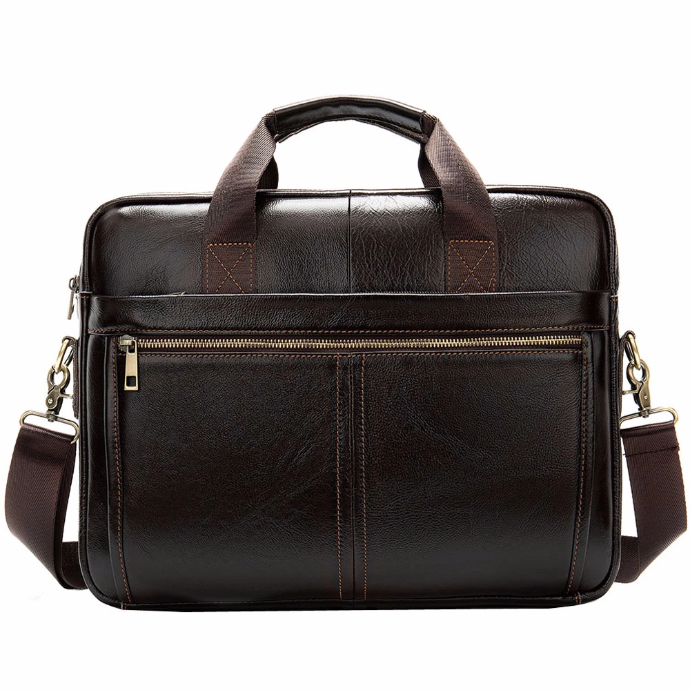 Кожаный деловой портфель сумка мессенджер для мужчин путешествий работы офиса