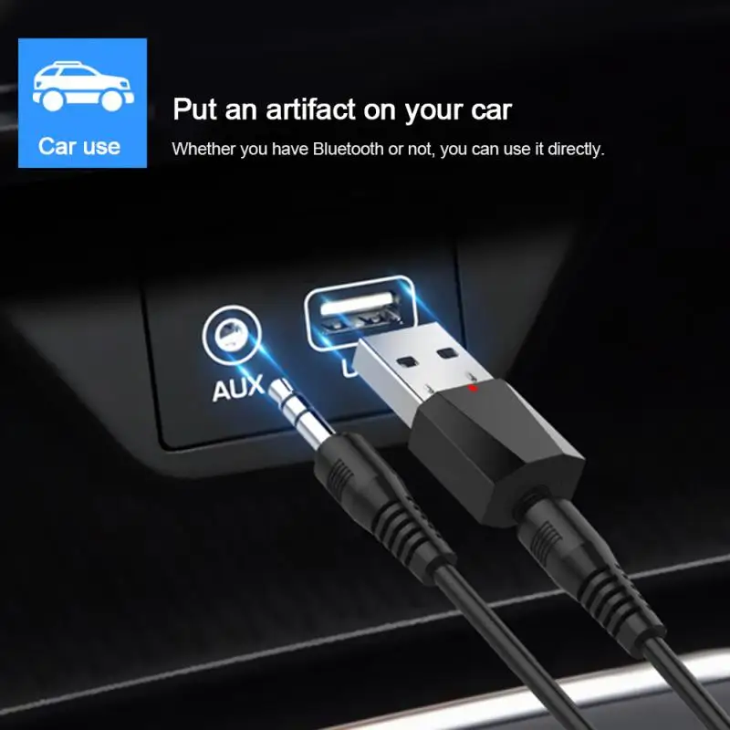 Беспроводной адаптер портативный 3 5 мм беспроводной USB Bluetooth 4 2 аудио приемник для