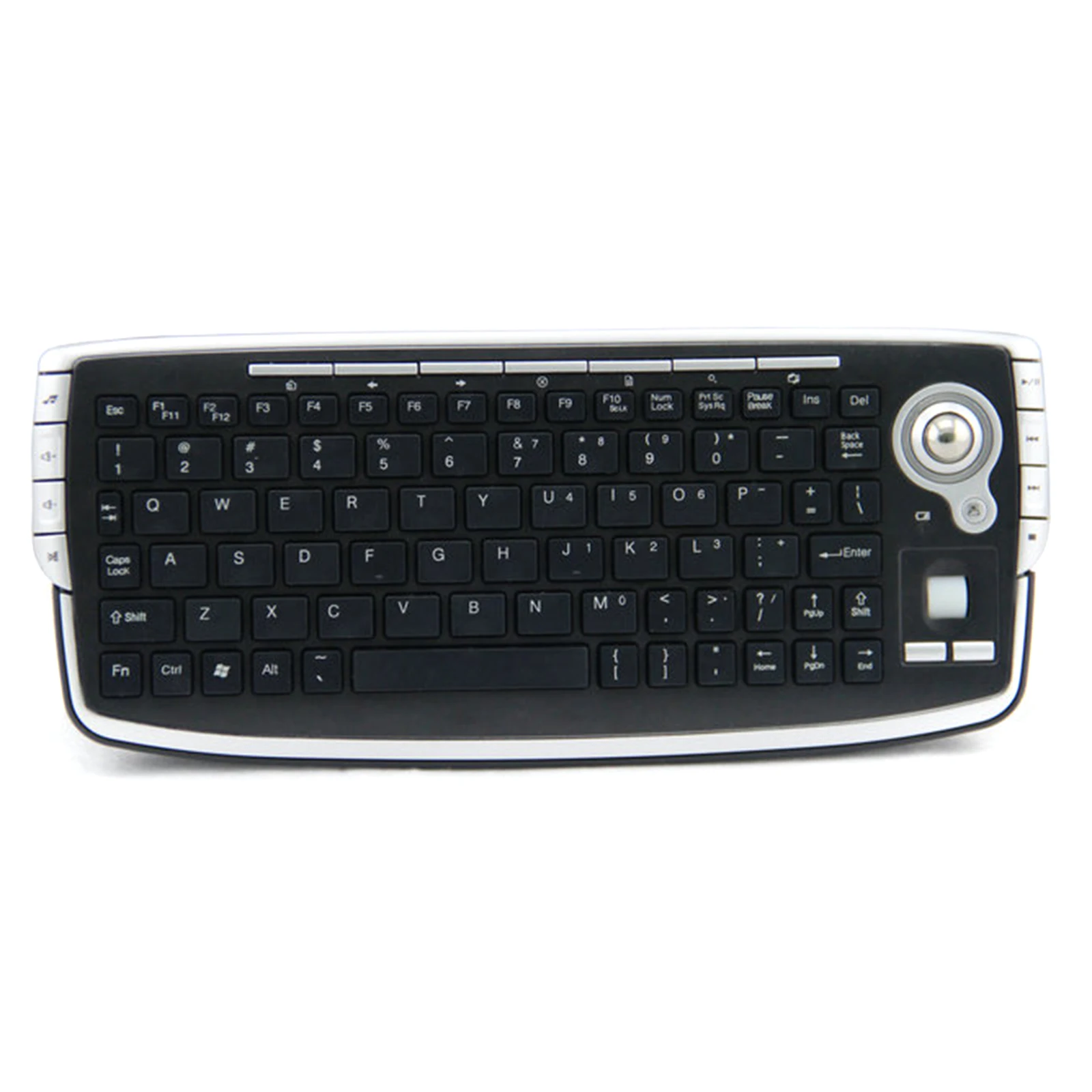

2.4GHz Keyboard with Trackball Optical Mouse Portable Compact Wireless Keyboard