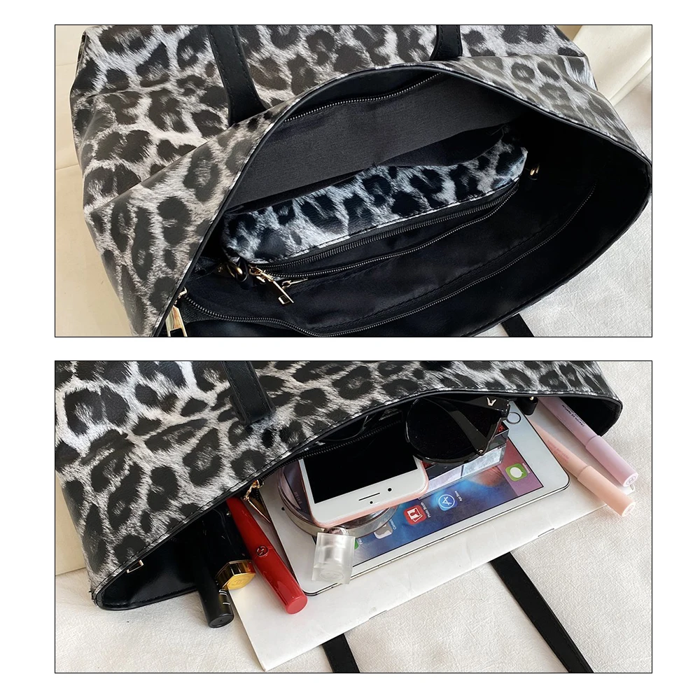 

All-match leopard Print Large Capacity Bag Female 2020 New quality luxury Style Fashion Simple Shoulder Bag Portable Tote Bag