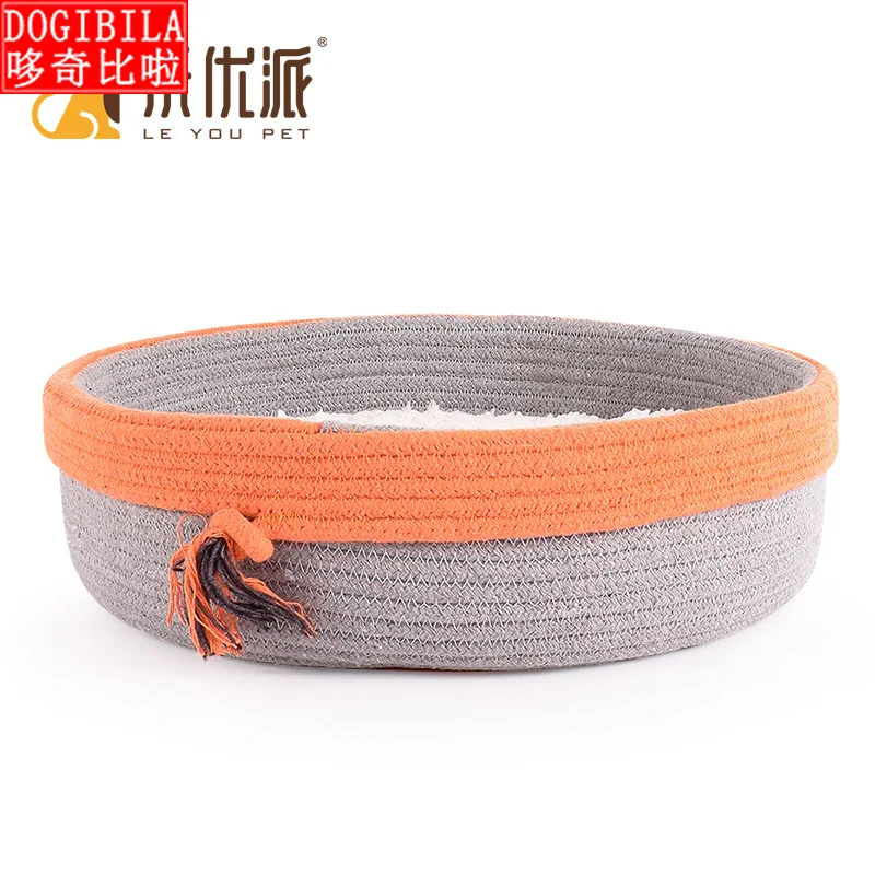 

Pet products pet kennel creative new winter warm knitting felt kennel foldable dog kennel cat Kennel