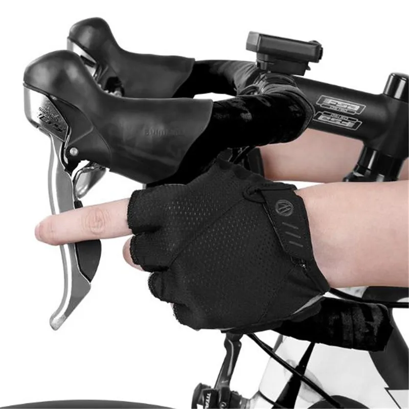 

Sports Gloves wheel up S194 Unisex Half Finger Golves Non-slip Wear-resistant Shock-absorbing Gym Cycling Gloves