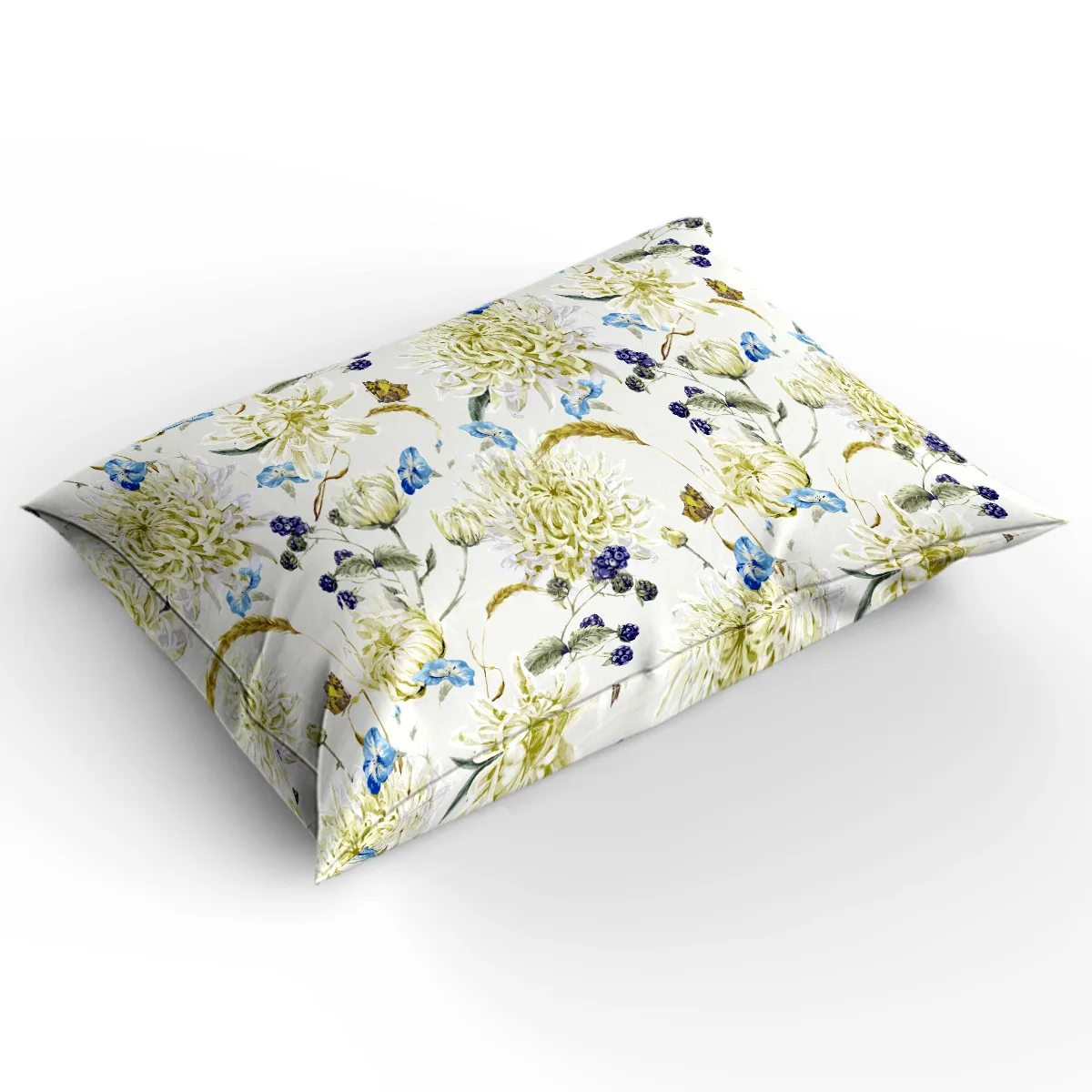 Chrysanthemum White Tile Bedding Set Four sets of customized bed sheets Sets Luxury | Дом и сад