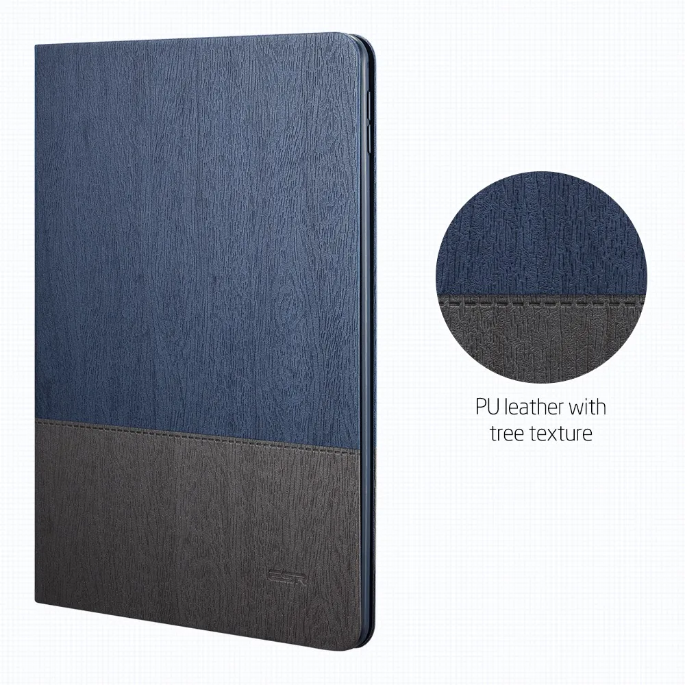 Чехол для iPad Air 2, ESR из искусственной кожи Smart Cover Чехол-книжка с подставкой с функцией автоматического сна/пробуждения экологический чехол для Air 2