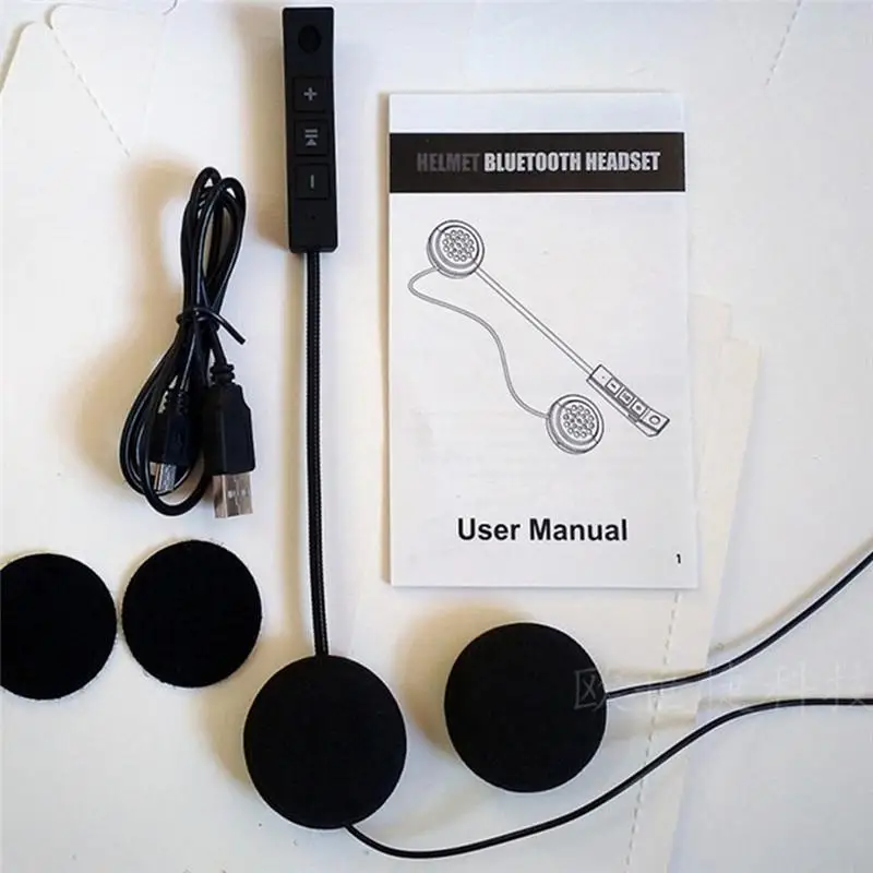 

Motorcycle Helmet Bluetooth Headset Stereo Anti-interference Motorcycle Riding Helmet Headset Hands Free for MP3 MP4 Phone