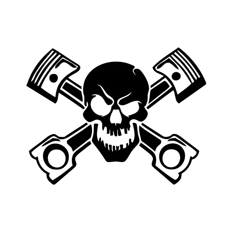 

14 x 11CM Death Skull Personalized Car Stickers PVC