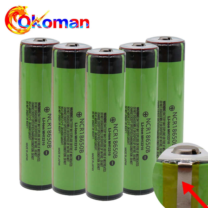 100% новая 18650 батарея 3400mah 3 7 v литиевая для NCR18650B подходит батареи фонарика +