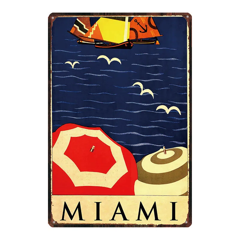 Cuba Retro Tin Sign Shabby Chic Metal Plates For Wall Home Craft Cafe Music Bar Decoration Poster DU2423A | Дом и сад