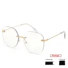 Элегантная квадратная оправа для очков mimiyou, женские очки без оправы в стиле ретро, оптические очки для мужчин, прозрачная оправа для очков UV400, брендовые дизайнерские очки