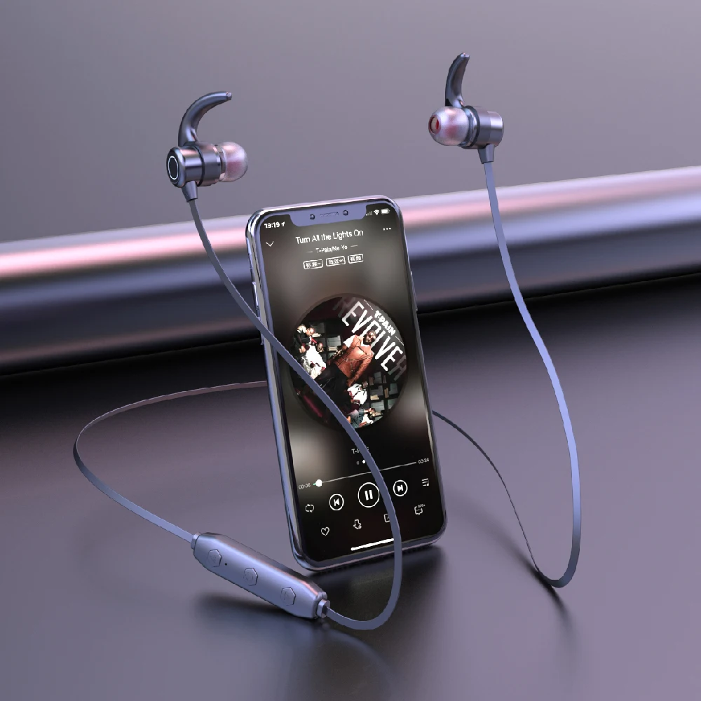 Bluetooth наушники с магнитной застежкой и микрофоном|Наушники гарнитуры| |