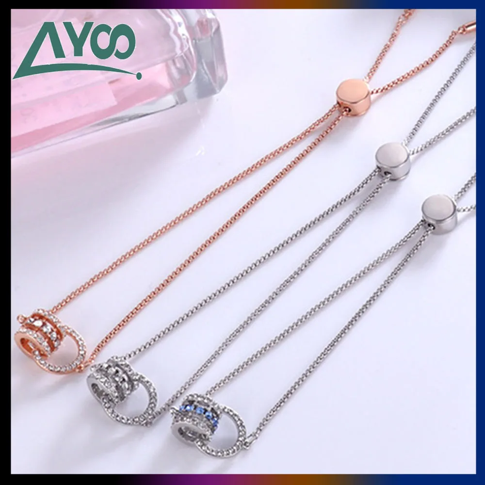 

SWA1:1 Fashion Jewelry High Quality Charming Waist Interlocking Bracelet Fashion Simple Adjustable Fresh Romantic Gift For Women