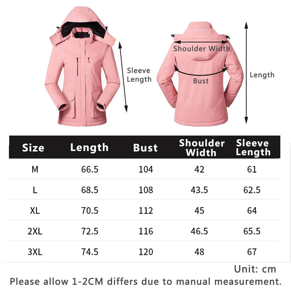 

Hiking Jacket Women Men USB Heating Jacket Hooded Outdoor Waterproof Windbreaker Winter Thermal Clothing Skiing Coats