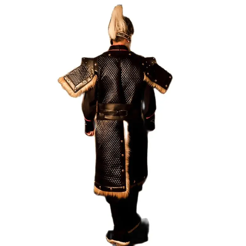 Древняя китайская броня армированный солдат Защитная пленка для ТВ-сцены