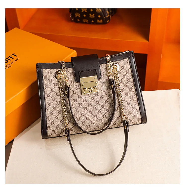 

Women's Bags 2021 New Leather Women's Bags Fashion Ladies Luxury Tote Bags Large-Capacity Handbags Travel Storage Bags