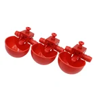 5 шт. красный поилка для кур чашка для питья для цыплят перепелиное яйцо куриное яйцо поливальщик чаша Автоматическая домашняя птица курятник подача питьевой воды чашки