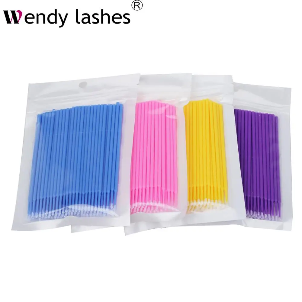

Makeup Brush Tools For Eyelash Extension Disposable Micro Brush Individual Lashes Removing Swab Micro Glue Cleaning Brush