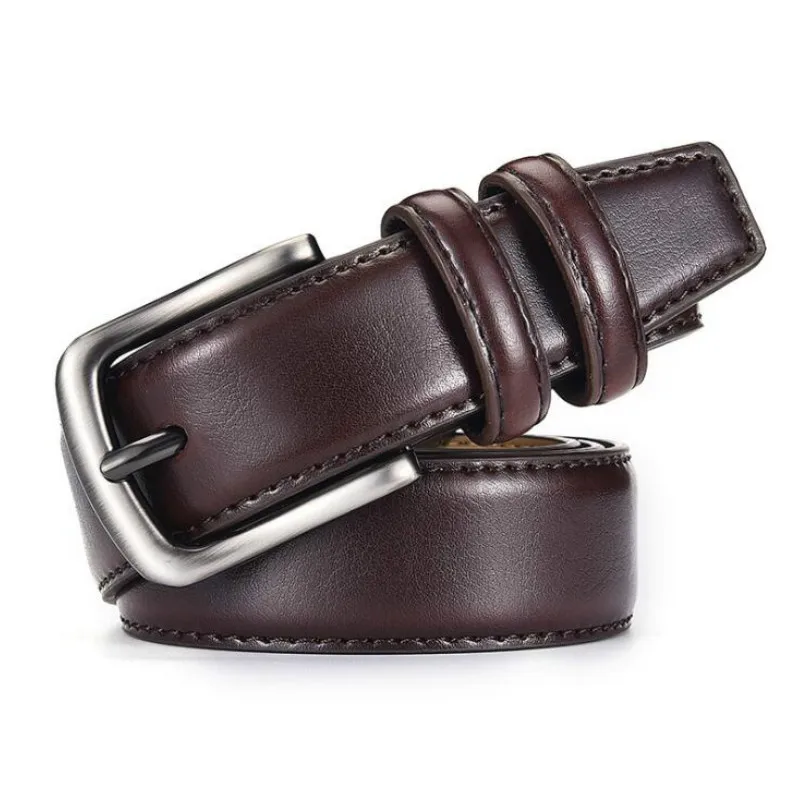 

Luxury Mens Belt pin Buckle Genuine Leather cow Belts for Men Strap cinturones jeans waist ceinture pasek cinturon Male Metal