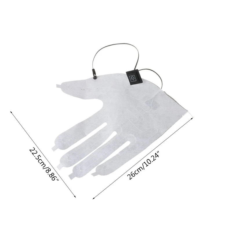 

D0UD USB коврик с электрическим подогревом для самостоятельной сборки перчаток с пятью пальцами 3 Контроль скорости нагревательный лист