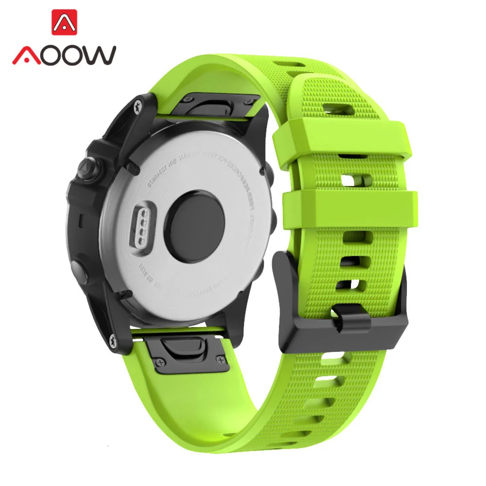 22 мм 26 мм силиконовый ремешок для часов Garmin fenix 3 HR fenix 5X fenix 3HR fenix 5 Plus быстросъемный сменный ремешок для браслета