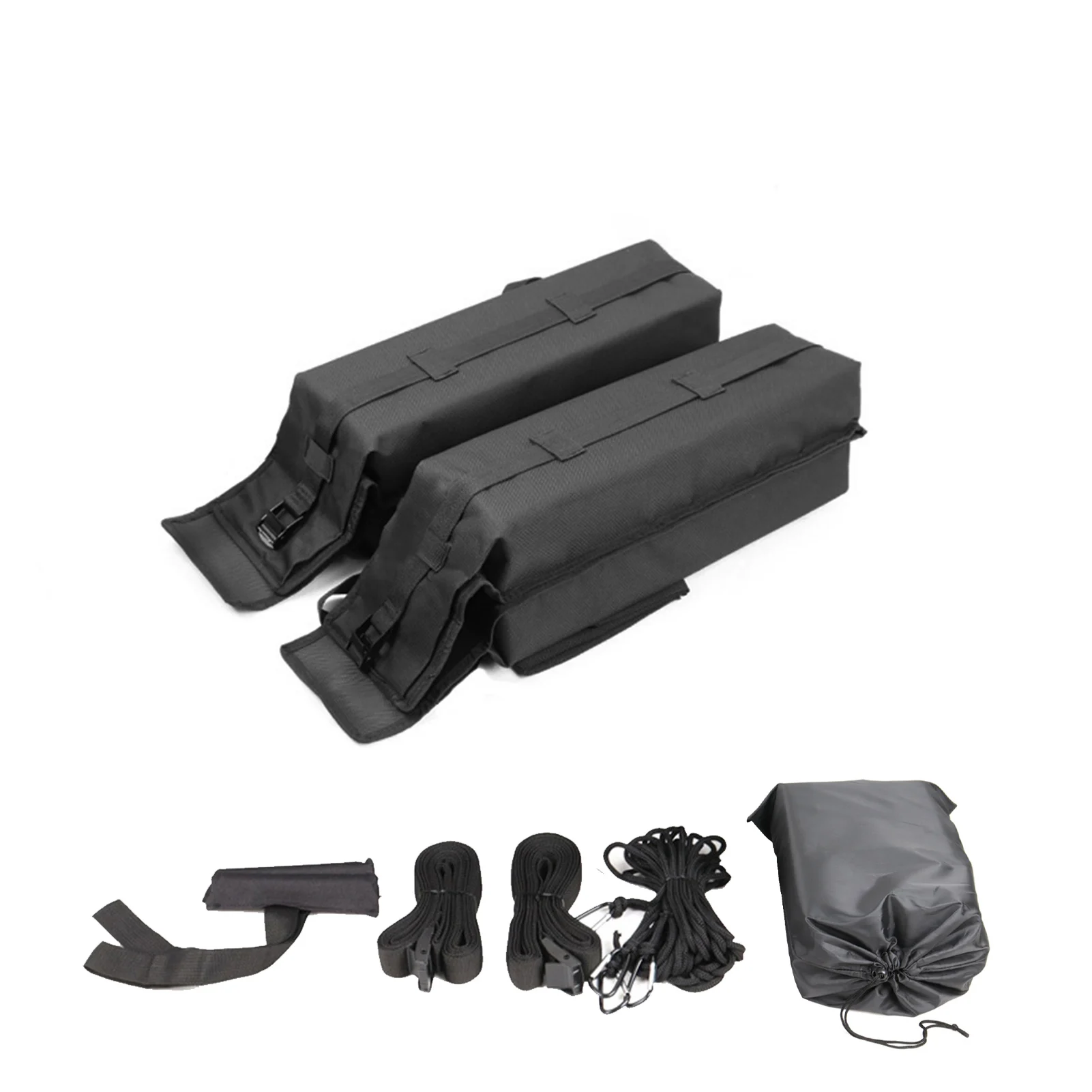 

Universal Car Roof Rack Space Saving Easy To Install Car Roof Luggage Rack Soft Roof Strips To Fix Kayaks Surfboards On The Roof
